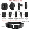 BAIGIO Utility Tactical Belt Multifunctional Waist Bag Heavy Duty Security Guard Equipment Molle Pouch Kit