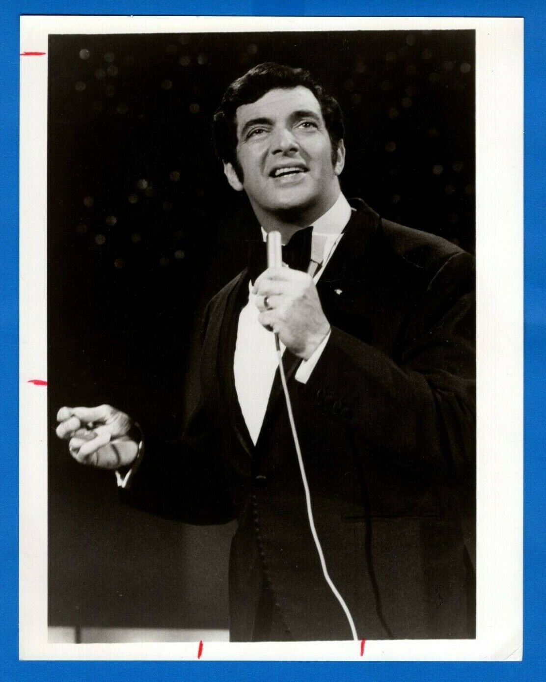 FRANKIE VAUGHAN Singer Vintage 7x9 Promo Press News Photo Poster painting 1968 SHOWTIME