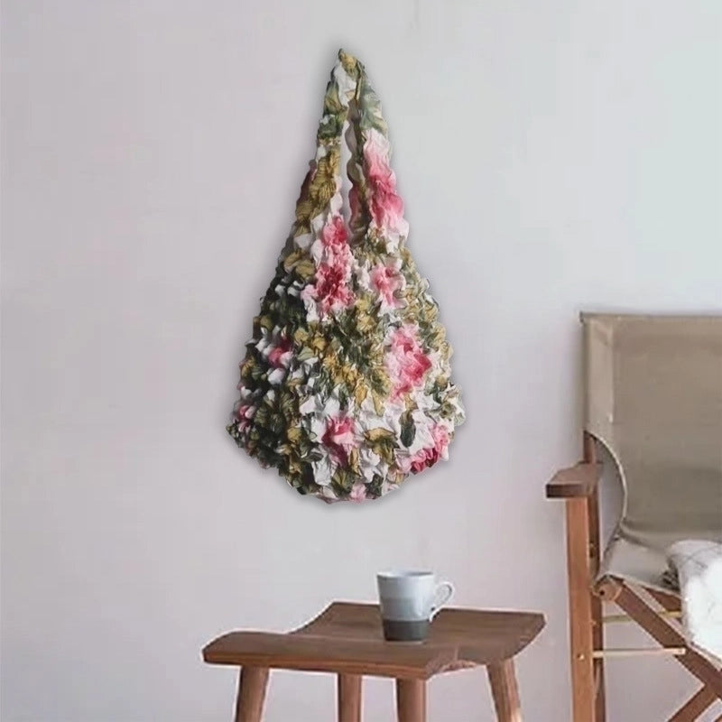 Casual Solid Color Polyester Household Shopping Bag 1 Piece