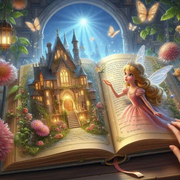 Fantasy Magic Book Tinker Bell 40*40CM Diamond Painting gbfke