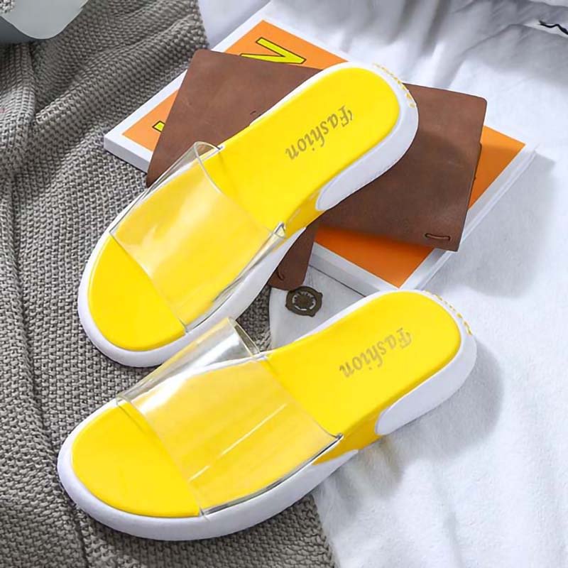 Letclo™ 2021 Summer New Thick Bottom Transparent Soft Slippers letclo Letclo