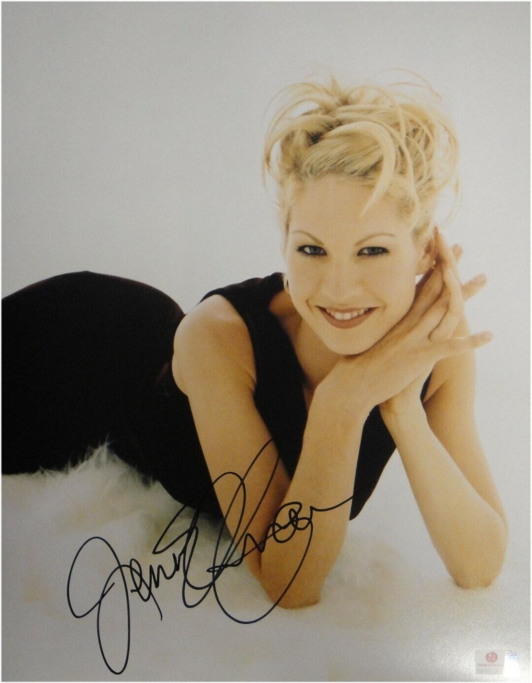 Jenna Elfman Signed Autographed 11x14 Photo Poster painting Dharma & Greg Sexy Look JSA U16434