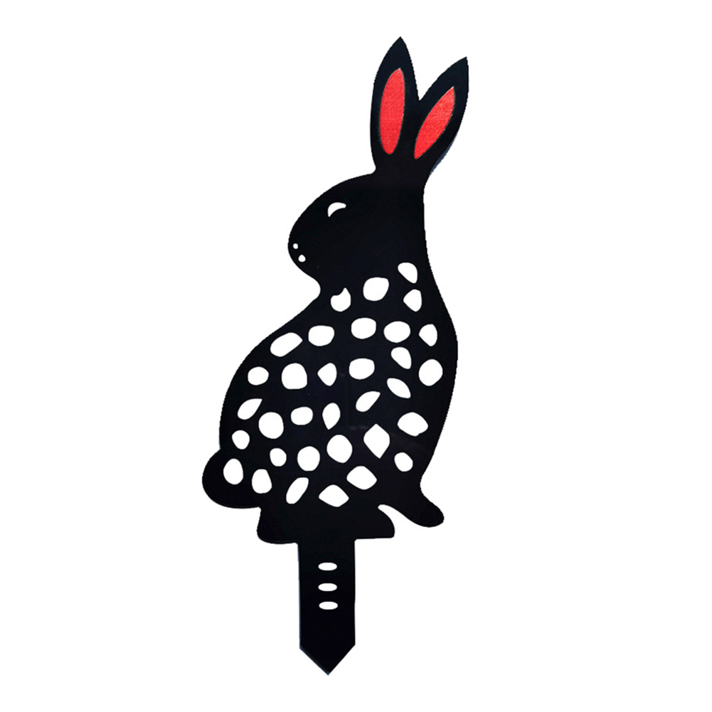 

Acrylic Hollow Easter Bunny Ornaments Backyard Lawn Stake Yard Decor, 501 Original