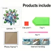 5D DIY Partial Special Shaped Drill Diamond Painting Xmas Bell Decor With Frame Kit 18x18cm