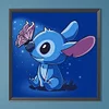 Cartoon Blauer Stitch - Runde Bohrer Diamant Malerei 30*30CM