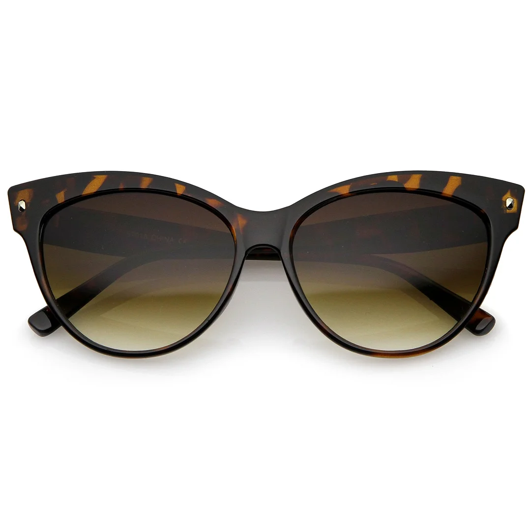 Women's Mod Oversize Horn Rimmed Cat Eye glasses 52mm