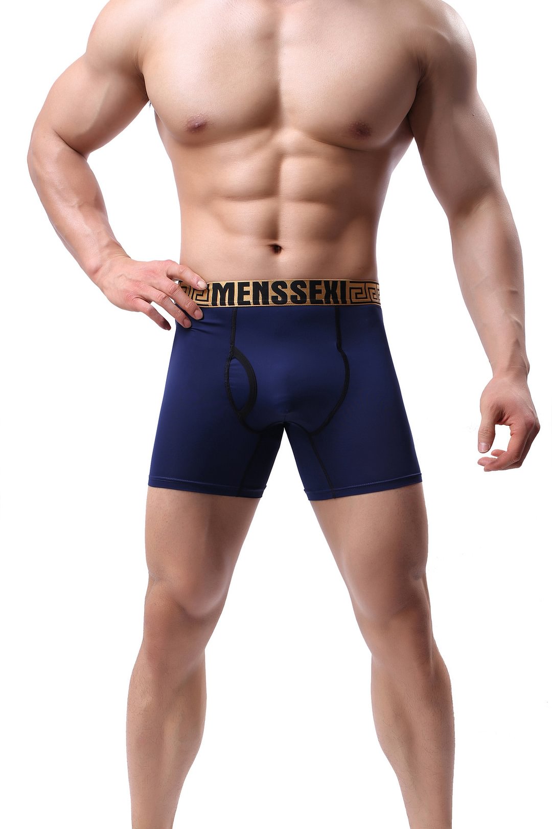 Sexy Ice Silk Boxer Briefs Mens Sports Briefs 0525