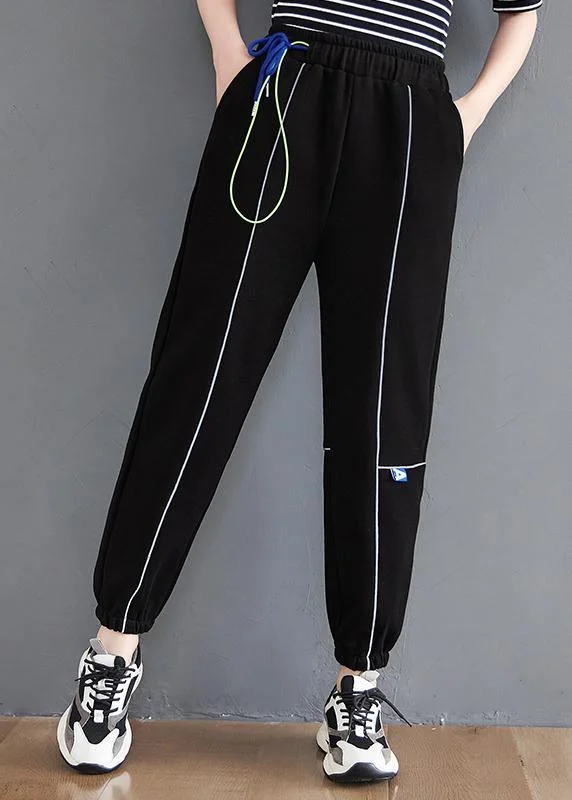 Loose Black Pant Casual Spring Women Trousers