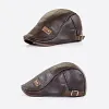 B&eacute;ret en cuir tendance pour homme