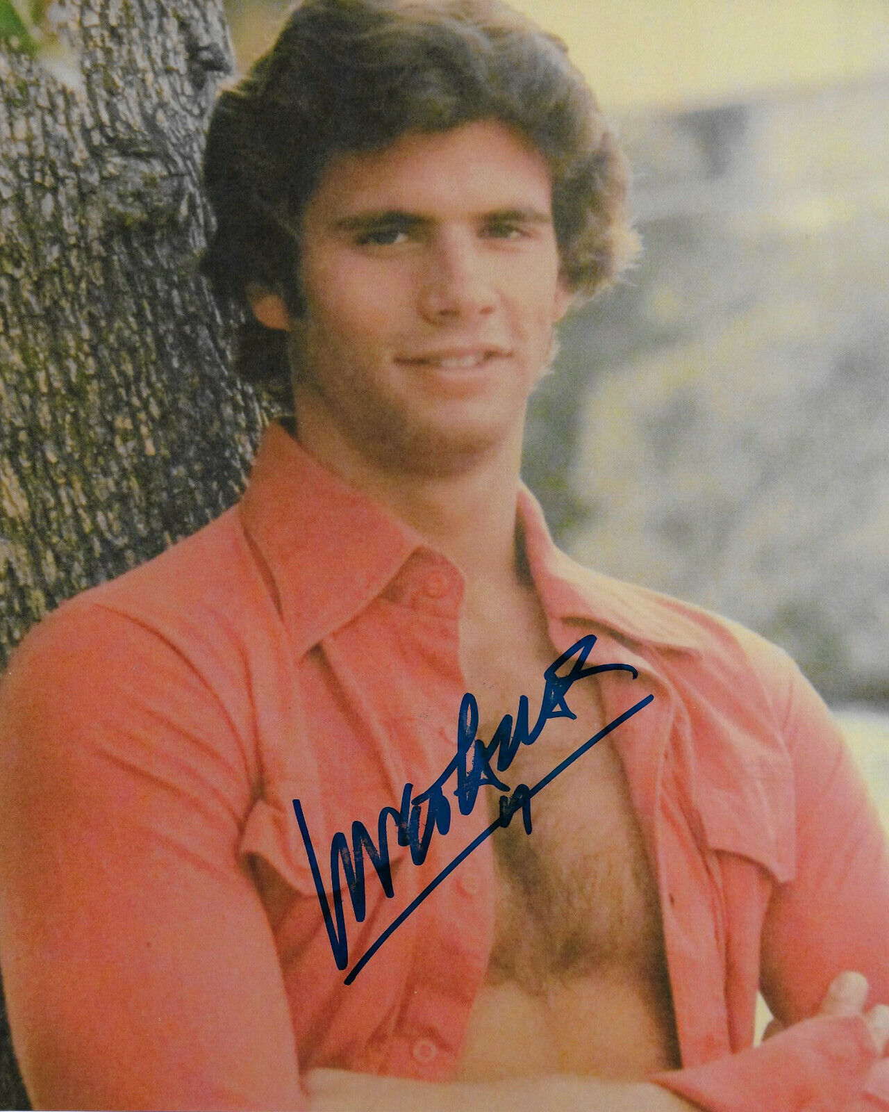 Lorenzo Lamas Original Autographed 8X10 Photo Poster painting #10 - Falcon Crest, Renegade