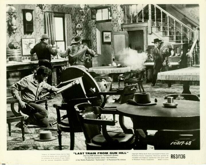 Kirk Douglas Anthony Quinn Last Train From Gun Hill 1958 Original Press Photo Poster painting