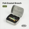 Creative Outdoor Fish Enamel Brooch, Cartoon Metal Badge