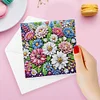 6Pcs fleurs (avec enveloppe)-carte de voeux bricolage