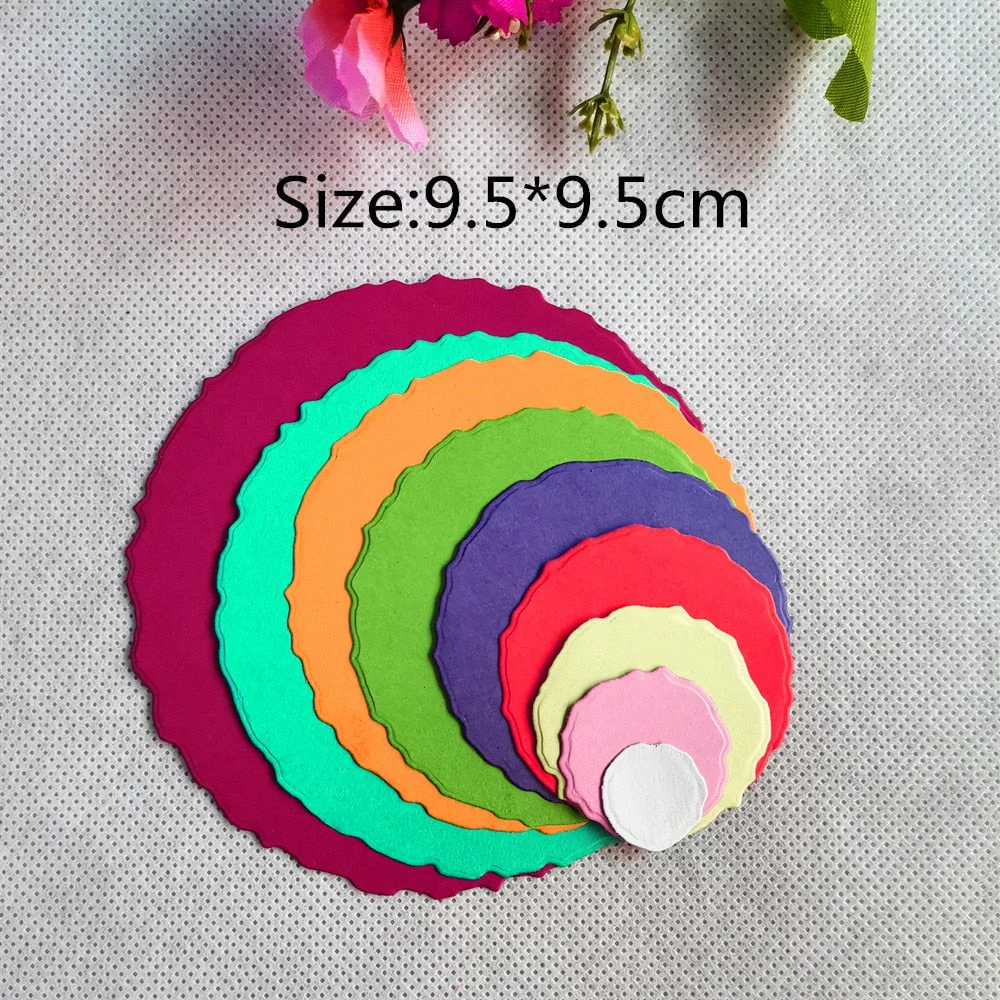 Circles Hearts Rectangle Frame Metal Cutting Dies Stencil Template For DIY Scrapbook Embossing Paper Cards Album Making Dies Cut