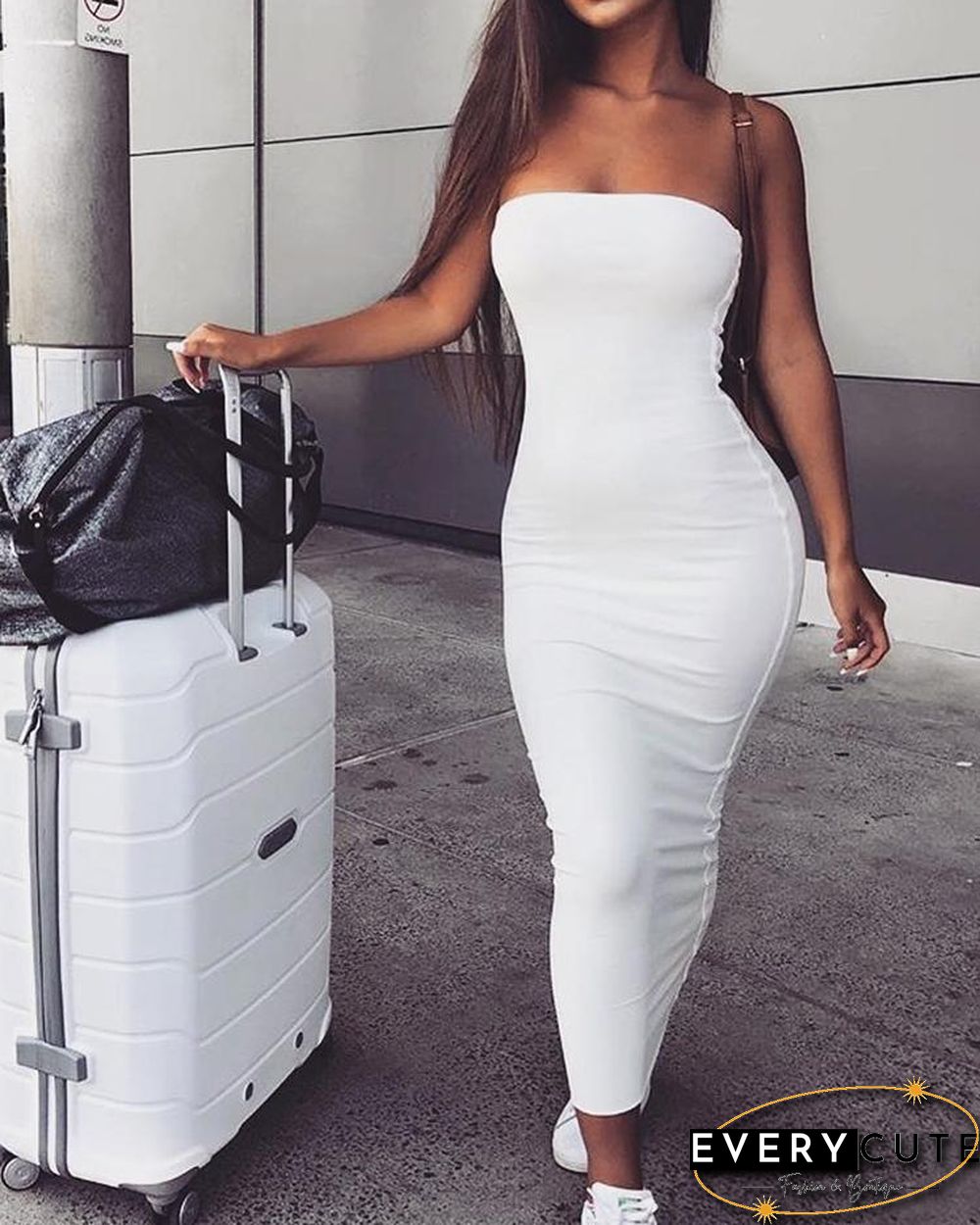 Bandeau Sleeveless Maxi Dress