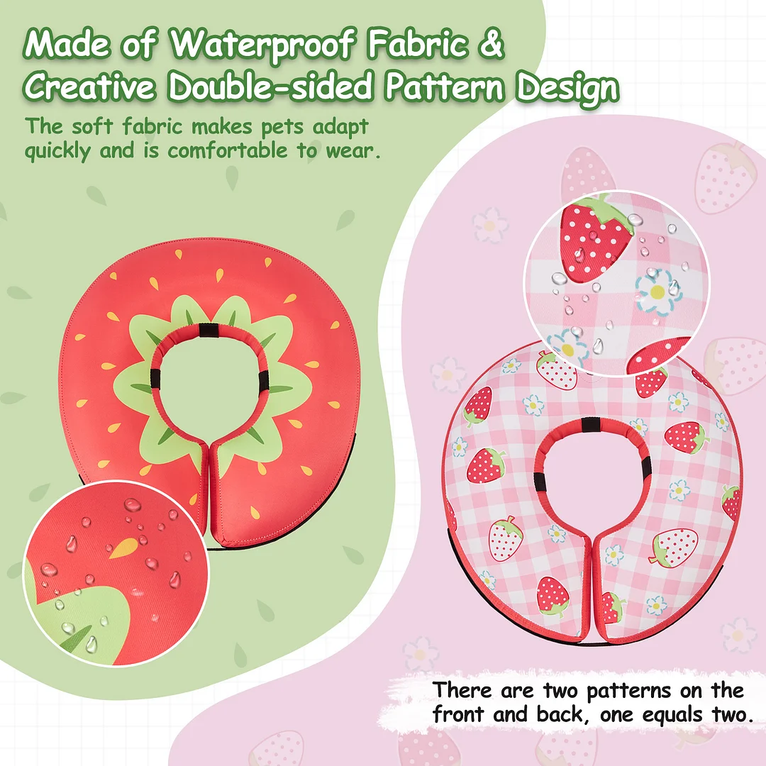 Dog Cone Collar After Surgery,Waterproof Fabric Comfy Pillow,Dog Cone Alternative,Inflatable Dog Collars E Collar Elizabethan Collar for Dogs(XL)