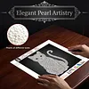 DIY Pearl Painting Kitten for Home Wall Decor(25x25cm)