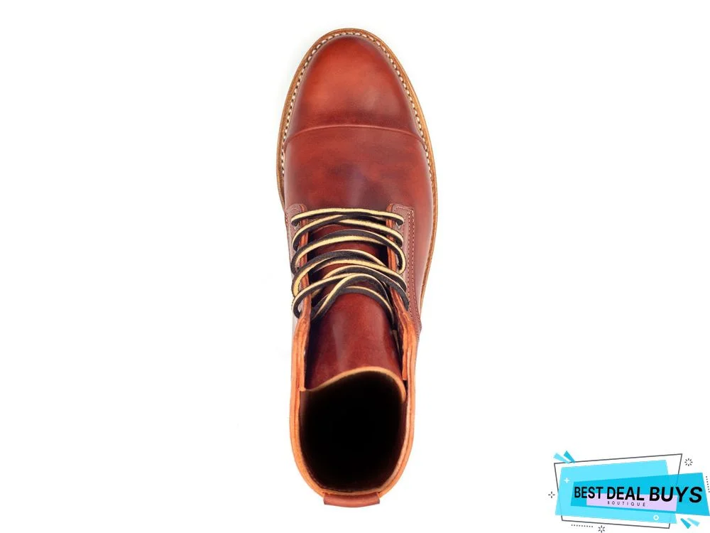 Cow Split Leather Men Boots Comfortable Boots Men Footwear Rubber Ankle Boots Men's Shoes