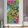 (40*80cm)Butterfly Flower - Full Round Drill Diamond Painting