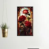 Window Flower Style-Full Embroidery 3 Strands 11CT Stamped Cross Stitch-40*70CM-Large Size