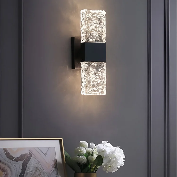 Creative Crystal Up and Down Lights LED Electroplated Modern Wall Sconces - Appledas