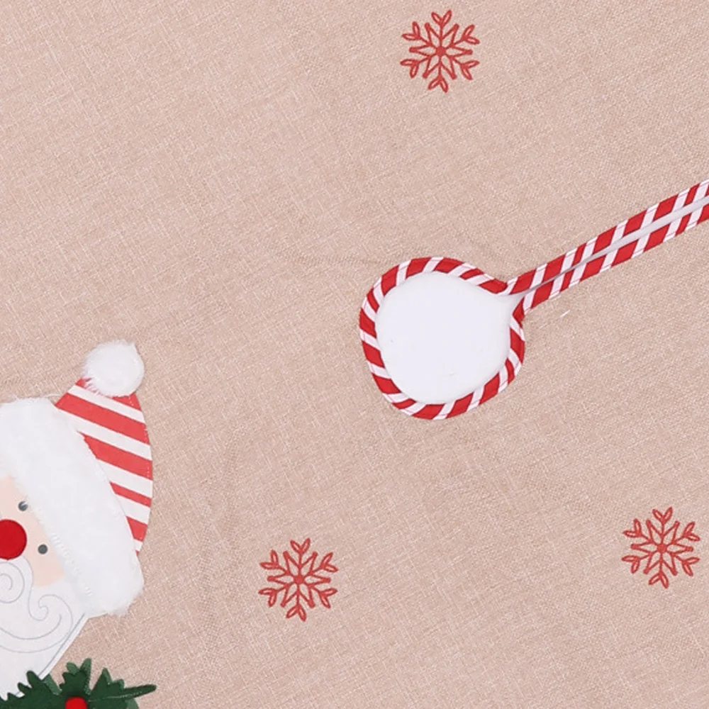 New linen snowman old man tree skirt tree bottom decoration
