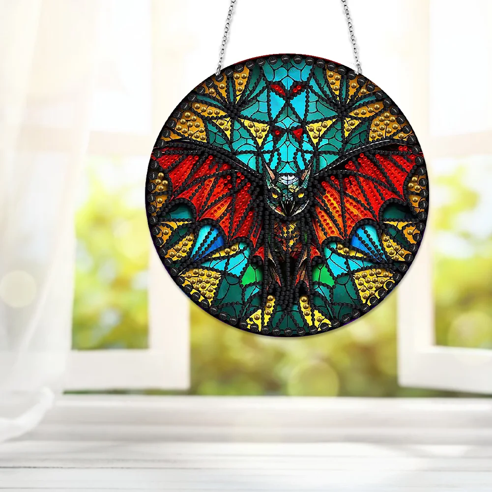 DIY Bat Diamond Dots Art Cool Home Garden Decoration