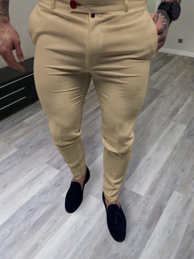 Men's Elegant Khaki Pants