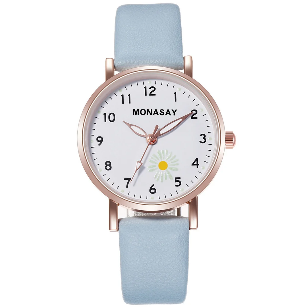 MONASAY for Minimalist and trendy watch, female student luminous belt watch, cute
