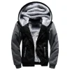 Winter New Solid Fleece Zip Hoodie