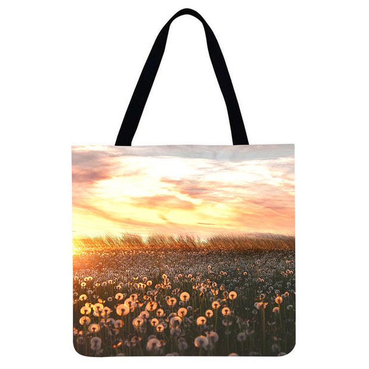 Flower - Linen Tote Bag
