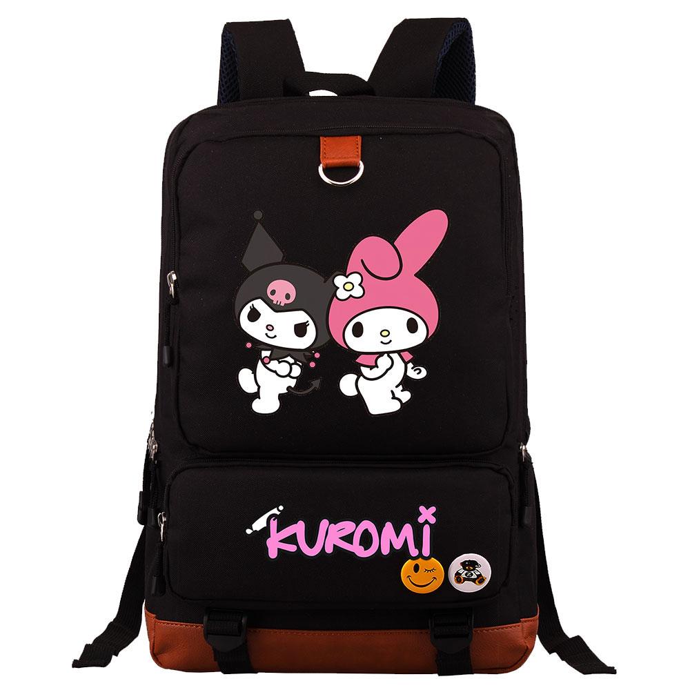Mayoulove Kuromi Backpack Lightweight Design with Multiple Pockets for School Activities-Mayoulove