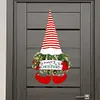 LED Christmas Santa Gnome Pendant with Lights Artificial Plant Elf Doll Ornament