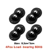 4Pcs Universal Wheel Mini Swivel Wheels Self Adhesive Caster Stainless Steel for Desk Chair Casters 360&deg; Rotation Pulley