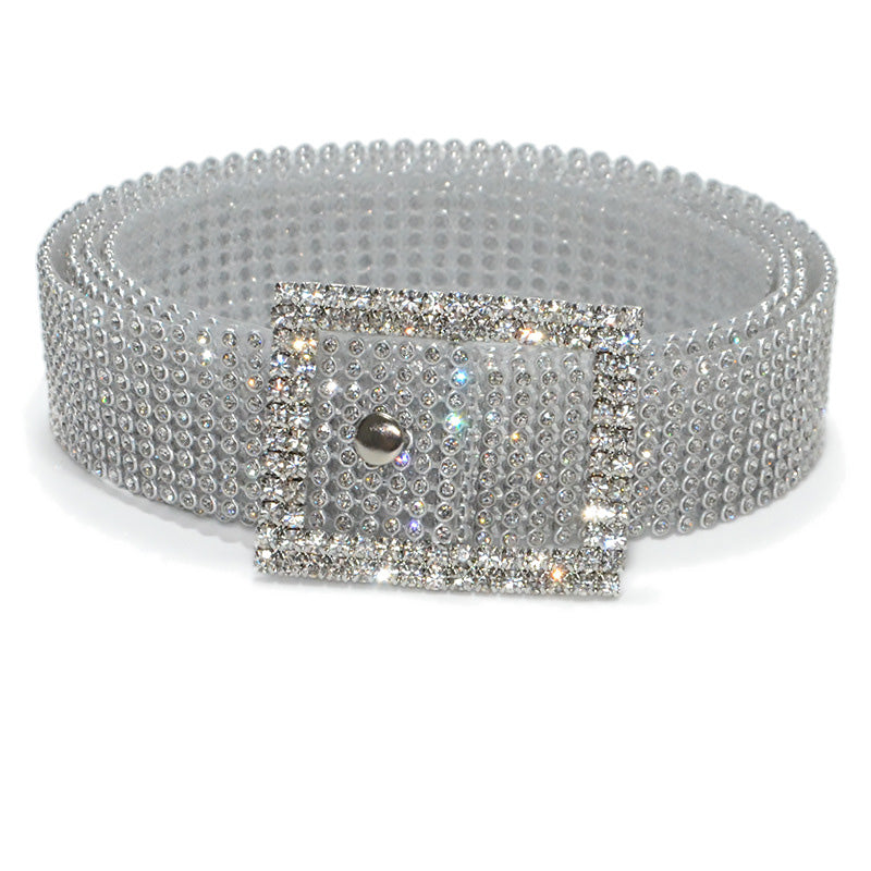 Women's belt | Sweet Rhinestone Rectangular Buckle Belt |westernfeelings