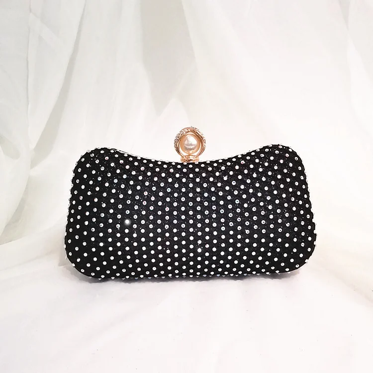Diamond and pearl evening bag