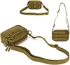 Klein Molle Tasche Taktisch Utility Pouch EDC Zusatztasche Militär Pouch molle Mini Werkzeugtasche für Rucksack Multifunktional Schultertasche Crossbody Umhängetasche Bag für Wandern Camping