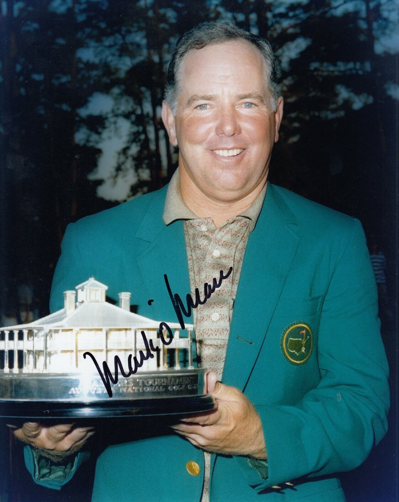 Mark O'Meara 1998 Masters #0 8x10 Signed Photo Poster painting w/ COA Golf 031019