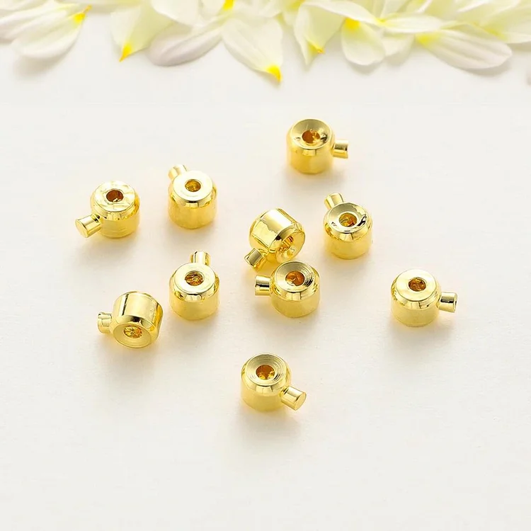 TINA PEARL High quality s 925 beautiful crimps 100 pieces include DHL fee