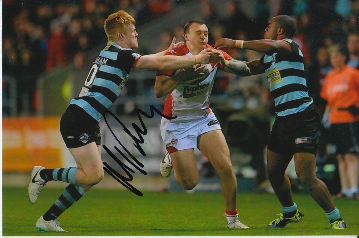 ST HELENS HAND SIGNED MATTY DAWSON 6X4 Photo Poster painting 6.