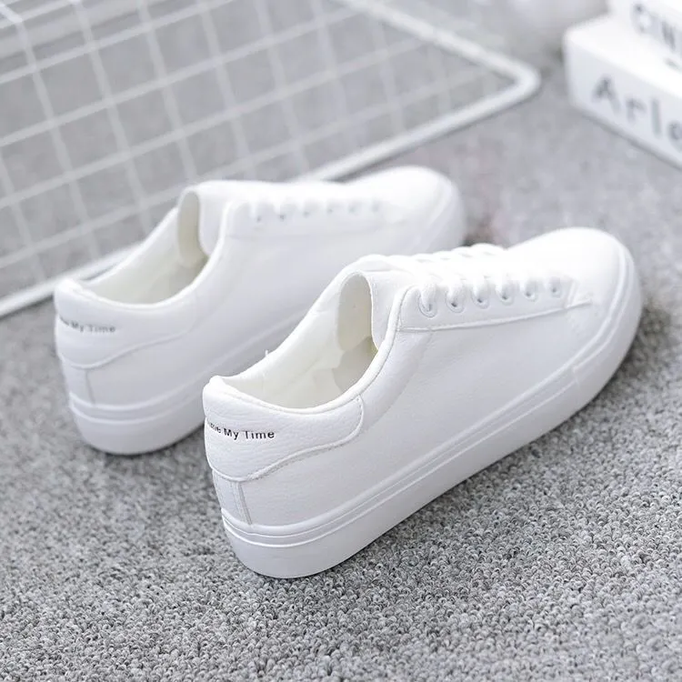 Breakj Breakj White Shoes Women 2025 Spring And Autumn New Fashion Flat Shoes Students Breathable Women's Shoes Net Red Single Shoes Casual White Shoes
