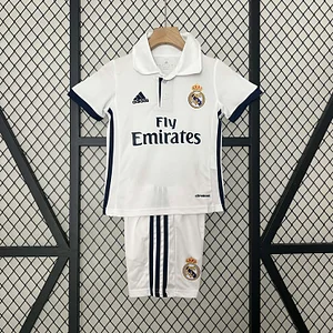 2016/2017 Retro Real Madrid Home Football Shirt 1:1 Thai Quality Kids Size