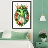 (40*60cm)Dinosaur on a Garland -  Full Round Drill Diamond Painting