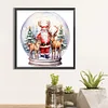 >SALE<5D DIY Full Round Drill Diamond Painting Santa Claus Crystal Ball Home Decor