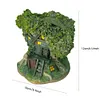 Tree House Flower Pot Bonsai Pot Decorative Resin Multi-Function for Home Office