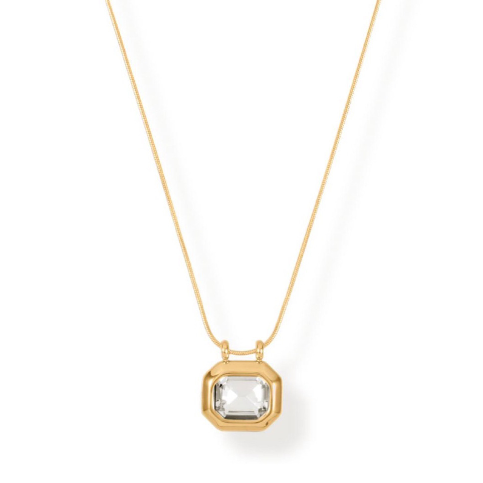 Women's Cube Crystal Necklace