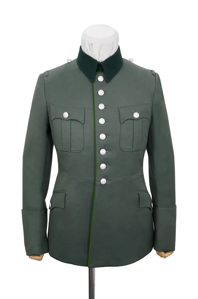   Wehrmacht German M1927 General Officer Gabardine Piped Service Tunic Jacket II German-Uniform