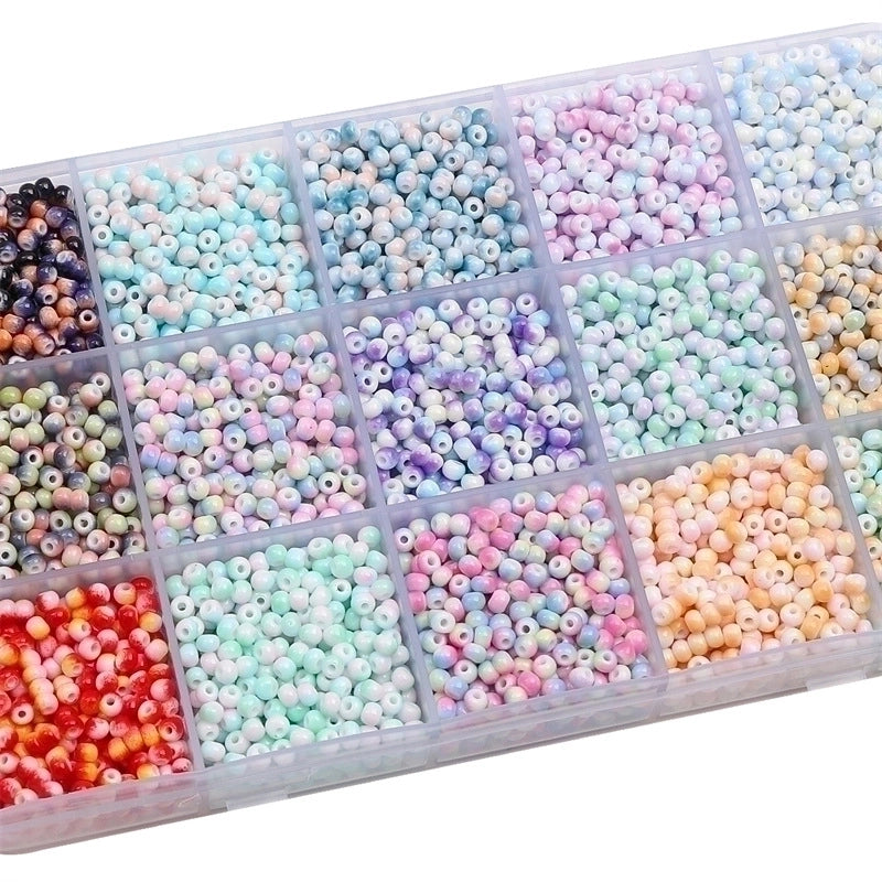 1 Set Glass Gradient Color Beads