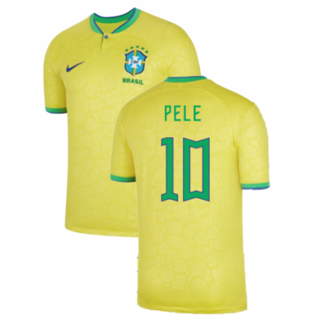 Maillot Brésil Pelé 10 Domicile Coupe du monde 2022