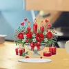DIY Flower Candle Acrylic Special Shape Diamond Painting Desktop Ornaments